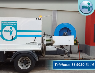 empresa Destapaciones Camión Hidrojet en Chacarita