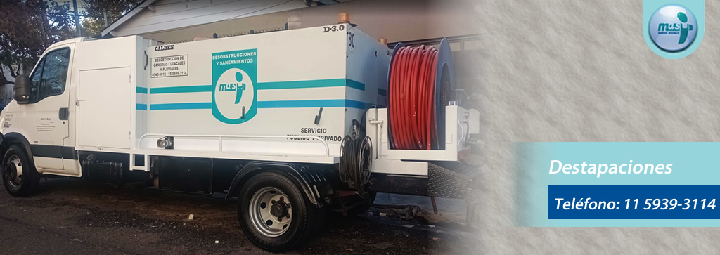 Destapaciones Camión Hidrojet en Coghlan